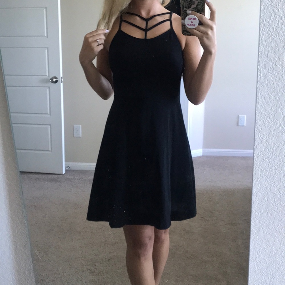 NWOT black skater dress 🖤